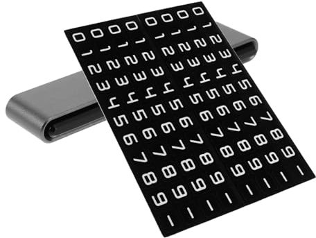 TIDTALEO Car Temporary Parking Card Plate Dual Number Design Phone for Easy Identification Metal Material