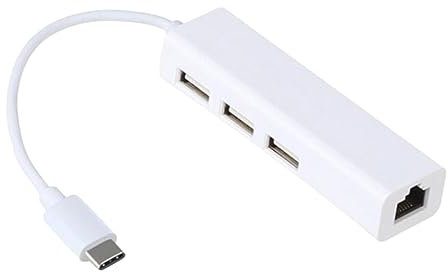 DOITOOL Adaptateur Ethernet USB-c avec Port LAN Et Hub Ports USB pour Connexion Réseau Et Périphériques