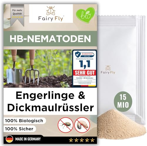 HB Nematoden gegen Dickmaulrüssler & Engerlinge - 15 Mio Nützlinge für 30 m² Schädlinge - FairyFly®