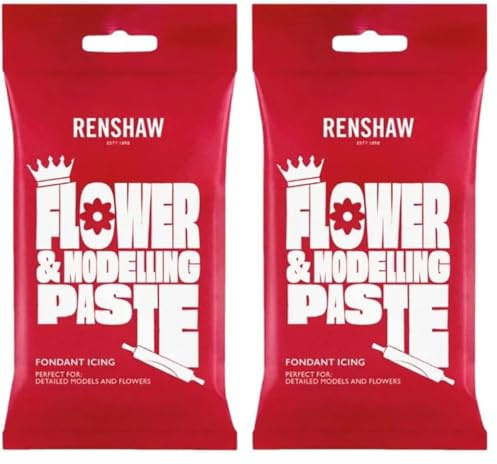 Renshaw Flower & Modelling Paste, White, 250 g (Pack of 2)