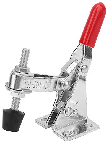 GH - 101A Vertical Toggle Clamp, Quick Release Hand Tool, 50 Kg Holding Capacity with U - Shaped Clamping Bar, Side Mount Hold - Down Toggle Clamp for Machine Operation, Welding, M