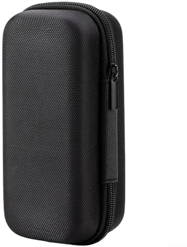 Étui de rangement en EVA pour écouteurs sans fil, câbles et petits gadgets - Boîte de rangement portable antichoc - 18 x 8 x 8 cm - Noir