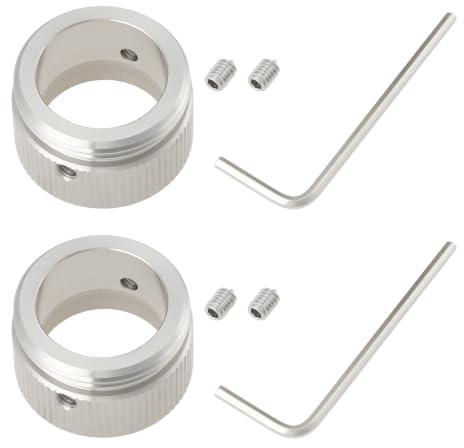 YINETTECH 2 Sets Thermostatische Heizkörper‑Ventiladapter Kompatibel mit Danfoss RA 20 bis 23 mm Umrüstung auf M30 x 1,5