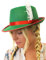 BAYERISCHER DAMEN MÜTZE CUTE GREEN ELF TIROLER FILZ MIT FEDER & SCHLEIFE OKTOBERFEST BIERFEST-MÜTZE AUS FILZ, ROBIN HOOD