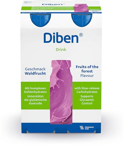 Diben Drink Waldfrucht Aufbaukost & Diät bei Diabetes, 800 ml Lösung