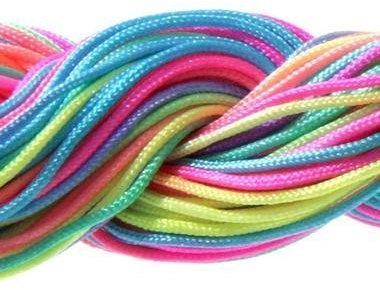 30 Mètres Fil Nylon Cordon bijoux 1 mm pour bracelet perles Shamballa tibétain - Multicolore
