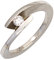 Jobo Damen Ring 950 Platin matt 1 Diamant Brillant 0,15ct. Platinring Größe 52