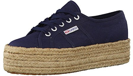 Superga 2790 COTROPEW, Damen Sneakers , Blau - Blau (Marineblau) , 42 EU ( 8 UK )