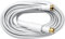 Axing SFK 250-02 cavo coassiale piatto con connettori F per antenna 2,5 m, bianco