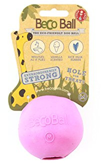BecoThings Hundespielzeug Ball, M, rosa