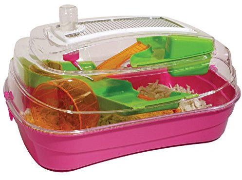 Rosewood Abode Dwarf Hamster & Mouse Home, Hot Pink