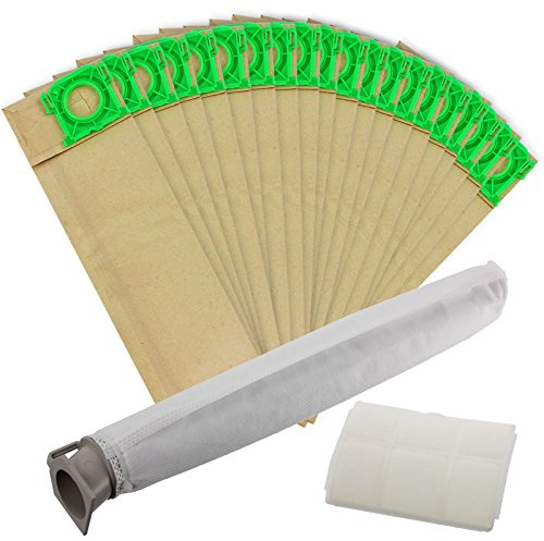 Spares2go Bag & Filter Service Kit for Sebo X Series & C Series Vacuum Cleaner (Pack of 20 Bags + 2 Filters)