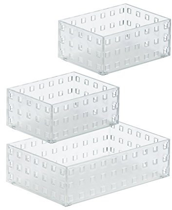 Like-It Bricks 90012 Storage Bin, Translucent White