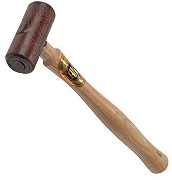 Thor 116 - Martello in pelle grezza, misura 4, 340 g, 50 mm