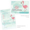 emufarm 10 Einladungskarten mit niedlichem FLAMINGO zum Kindergeburtstag für Mädchen und Jungs, Kindergeburtstag Einladungskarten für die Gartenparty, Poolparty, Sommerparty