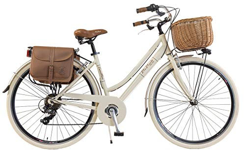 Via Veneto by Canellini Bici Vélo Citybike Byciclette CTB Femme Dame Vintage Retro Via Veneto Aluminium (Beige, 50)