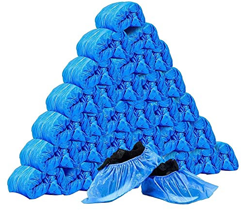 Brenta Copriscarpe In Politene 100 Pz Impermeabile Con Elastico Alla Caviglia 3.2gr, 299.9998 grammo, 1