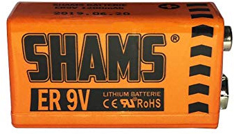1 pila de 9 V de litio 1200 mAh 6F22 6LR61 6KR61 batería PP3 | no recargable