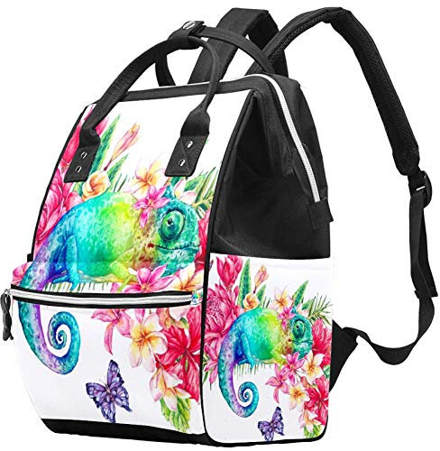 Wickeltasche, zwei niedliche Eulen, große Kapazität, Handtasche, Leinen, Schulterrucksack, Wickeltasche für Babypflege