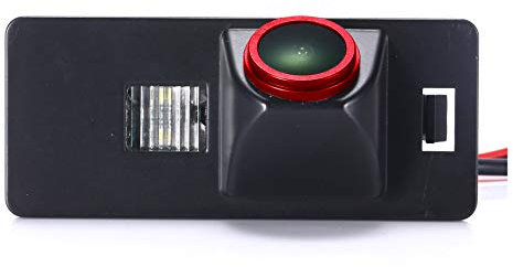 【Cool Rot】 1280 * 720 Pixel 1000TV-Linien Hochwertiges 18-mm-Objektiv Autokennzeichen Licht Rückfahrkamera,für Audi A3 A4(B6/B7/B8) Q5 Q7 A8 S8