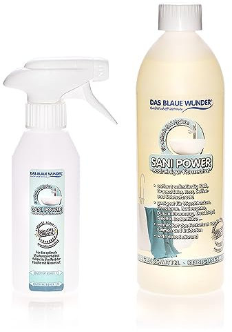 Das Blaue Wunder Sani Power I ultrastarkes Konzentrat I Badreiniger I strahlender Glanz I Schmutz-Blocker-Formel (750 ml)