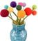 Én Gry & Sif - Filzblumen Strauß Blumen aus Filz - Blumenstrauß - Fair Trade - handgemacht (Regenbogen)