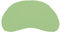Dukal | Bezug für Tempur Curve/Sonata S und M Schlafkissen | aus hochwertigem DOPPEL-Jersey | 100% Baumwolle | Farbe: lindgrün