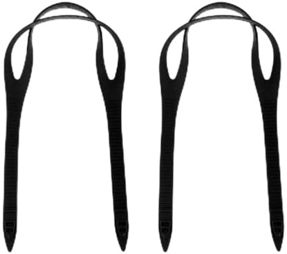 Amagogo 2er Set Wasserfeste Ersatzbänder Maskenband Silikon Band Strap Gurt für Schwimmen Tauchen Maske Brille, Schwarz