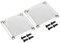 PATIKIL 80mm Fan Filter Grills with Screws, 2 Pack Aluminum Frame Stainless Steel Mesh Dustproof Cover for Computer Case, Silver