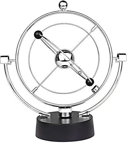 NATEFEMIN Perpetual Motion Kinetic Orbital Revolving Gadget Perpetual Motion Desk Art Toy Office Decor Gift Accessory