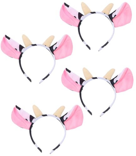 NOLITOY Tier-Stirnband-Sortiment – Kuh, Wolfsohren, Haarreifen, schöne Cartoon-Kostüme für Halloween, Maskerade, Abschlussball, Dekoration, 12 Stück