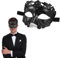 EKKONG Venezianische Maske Herren, Masken Kostüm Maskenball Halloween Augenmaske Masquerade Mask Men für Halloween Maskerade Kleidung Ankleiden Zubehör (Schwarz)
