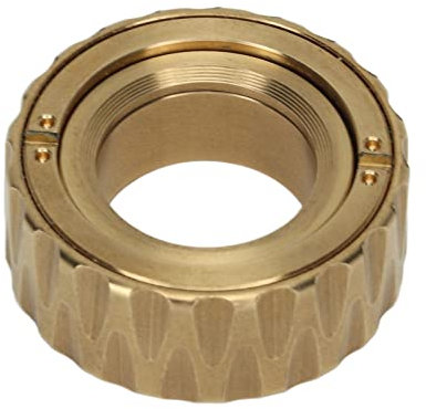 Magnetisch Drehender Zappelspielzeugring, Metall-Ratschen-Schieber-Spielzeug Zum Stressabbau, Angst, Tragbares Fingerspitzen-Ring-Spielzeug, Fingerspitzen-Schieber, Sensorisches