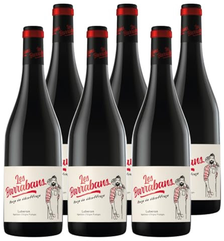 Les Barrabans - AOP Luberon - Vin Rouge - Lot de 6 bouteilles x 75 cl