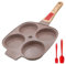 RANX INGST Padella Pancake con Rivestimento in Ceramica, Padella per Uova Fritte con Manico Rimovibile, Induzione Compatibile - Marrone