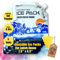 Frostvolt Reusable Ice Packs for Lunch Boxes and Cooler, Slim and Thin Ice Packs for Lunch Box, Lunch Bags and Coolers - Long Lasting Cooler Ice Packs, Summer Must Haves (Lunchbox Size x 5)