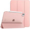 TiMOVO Coque pour iPad Pro 11 Pouces M4 2024, Coque Fine avec Support pour iPad Pro 11 5e Gén, Étui Intelligent avec Dos Translucide Prend en Charge Pencil Pro & Pencil (USB-C), Or Rose