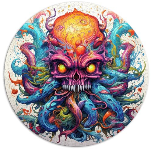 Puzzle mit 1000 Teilen Erwachsene und Kinder von „Monster“, farbenfrohes, kreatives, rundes Puzzle, Puzzle 12-Jährige, Kartonpuzzle, einzigartiges Puzzleteil, pädagogisches Spaßspiel, Spielzeug.