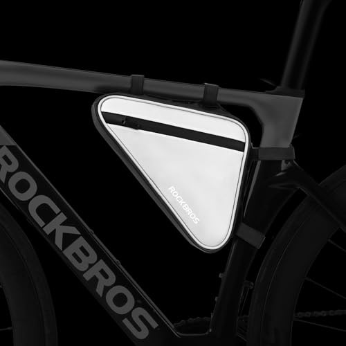 ROCKBROS Fahrrad Rahmentasche Reflektierende Dreiecktasche | Fahrradtasche, für MTB Rennrad E-Bike, ca. 0,9 L
