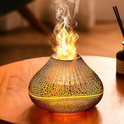 Electric Aromatherapy Diffuser – 160ml Essential Oil Diffusers for Home, Cool Mist Humidifier with 7 LED Lights & Auto-Off, Safe for Bedroom, Baby Room & Spa, Room Diffuser, Oil Diffuser Electric