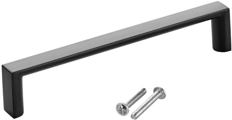SOTECH Möbelgriff BLACKLINE XI BA 128 mm schwarz matt | Länge 135 mm, Breite 12 mm, Höhe 27 mm Schubkastengriff aus Aluminium