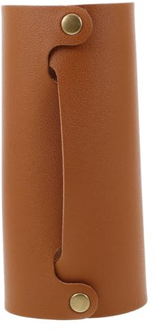 BELLIFFY Propane Tank Cover Gas Canister Protector 250g Leather Sleeve Anti-fall Fuel Tank Protective Cover for Outdoor Camping Grill Accessories