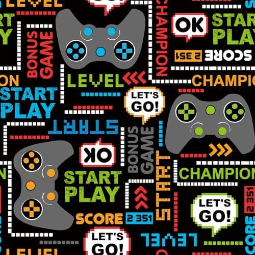ANHUIB Gaming Wallpaper for Kid Room Gamer Wallpaper for Boys Bedroom Start Play Gamer Wall Stickers 44x300CM Self Adhesive Gaming Wall Decals Removable Video Decal Teenagers Game Room Accessories