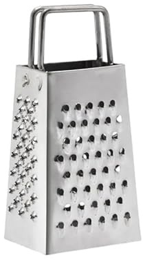 Mini 4-Sided Grater, Stainless Steel, Rectangular Cheese Grater, Vegetable Grater, Garlic Grater, Four Sides Food Grater, 74178