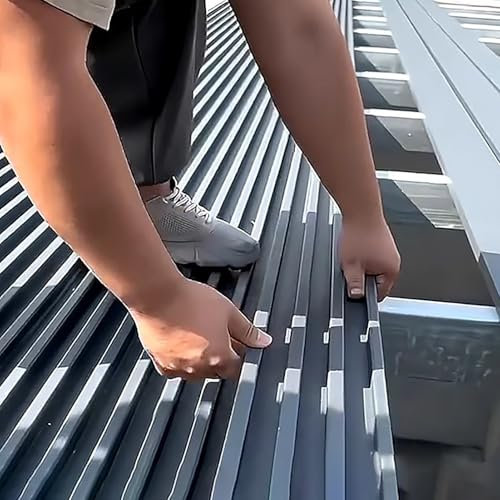 Metalldach Wellpappe Breite für Wohnmobile, Pavillon, Hardtop Dach Ersatz, mit Schaumstoffplattenisolierung für Hühnerställe und Schuppen