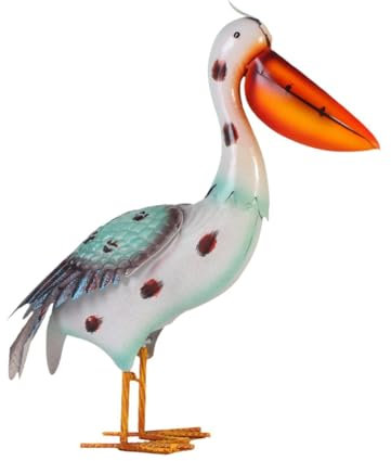 perfk Statue Outdoor Dekoration Große Kunst Eisen -Szene Tier Figur Gartenskulptur für Blumenbeet Garten Rasenweg