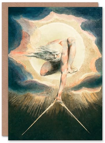 Artery8 William Blake Art Card Ancient of Days Setting Compass to Earth