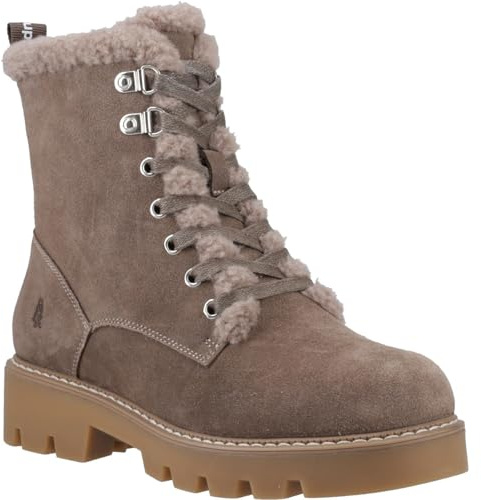 Hush Puppies Aurelia Suede Women's Taupe Winter Ankle Boots - UK 8
