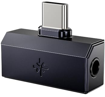 FiiO/Snowsky Tiny Portable DAC & Headphone Amplifier, Hi-Res USB DAC, PEQ Precision Tuning, PCM 384kHz/DSD256 Decoding, App/Web Control, Durable Metal Housing (Tiny A Black)