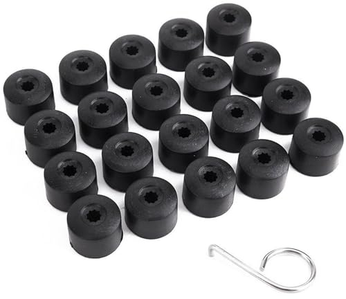 Lot de 20 Cache Ecrou 17mm, Cache Moyeu VW, capuchons de vis de roue, Pour VW Golf Passat Audi Beetle, Toutes les marques de voiture